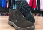 Botina de couro legítimo l